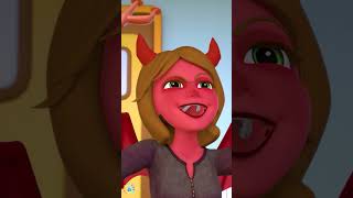 Angel Vs Devil Mommy 😇👿  Best Funny Nursery Rhymes For Kids Shorts [upl. by Sucramraj464]