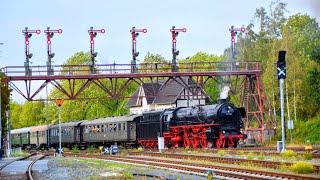 01 1104 mit Sonderzug Einfahrt Bad Harzburg [upl. by Lezti]