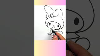 Çok sevimli melody resmi nasıl çizilir kolayçizimler howtodraw easydrawing shortvideo melody [upl. by Aidin]