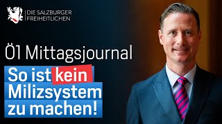 Volker Reifenberger FPÖ So ist kein Milizsystem zu machen [upl. by Averill]