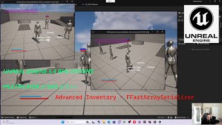 Unreal 54 Multiplayer GAS RPG Systems C Series  19 Advanced Inventory  FFastArraySerializer [upl. by Akayas]