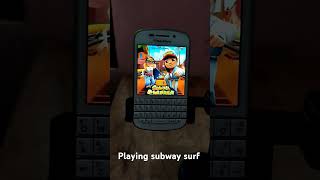 Blackberry Q10 bb10 games subway surf [upl. by Reinhardt]