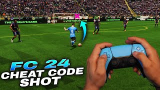 FC 24 Cheat Code Shot Tutorial  Score Every time EA SPORTS WILL PATCH IT [upl. by Smallman228]