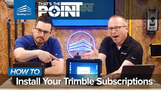 Thats The Point  How To Install Your Trimble Subscriptions [upl. by Ynatil295]