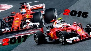 F1 2017 vs 2016 Ferrari Engine Sound Comparison SF70H vs SF16H [upl. by Haorbed]