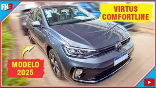 VW VIRTUS COMFORTLINE 200TSI 2025 [upl. by Gyatt731]