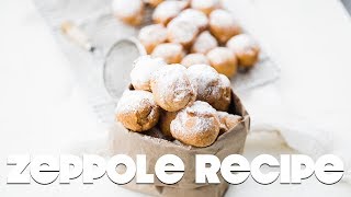 Zeppole Recipe  The Most Delicious Italian Donuts Ever [upl. by Knuth]