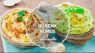 İki Renk Humus Tarifi mucizelezzetler [upl. by Deibel]