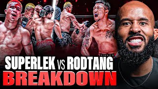 FULL FIGHT quotINSANEquot 🤯 RODTANG vs SUPERLEK BREAKDOWN [upl. by Melonie794]