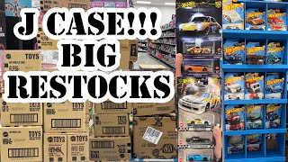 2024 J CASE SIDEKICK BIG TIME RESTOCKS OF ALL HOT WHEELS AND M2 Peg hunting Walmart Porsche S15 [upl. by Aikkan]