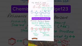 How to draw resonance structures of benzene chemistry [upl. by Nolyad]