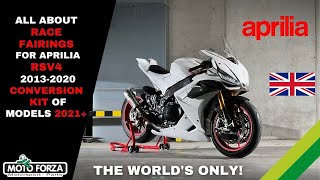 RSV4 1320  UNIQUE conversion kit 2021 the WORLDS ONLY by Motoforza [upl. by Ganny]