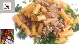 tortiglioni ai funghi e salsiccia ricetta facilecucinatipica [upl. by Dorcas]