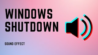 Windows Shutdown Sound Effect  Soundboard Link [upl. by Albert]