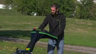 Etesia AH75 pedestrian Brushcutter with commentary demonstration [upl. by Buseck490]