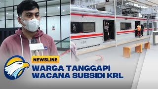 Wacana Subsidi Tiket KRL Berbasis NIK Ini Tanggapan Warga  Newsline [upl. by Sully]