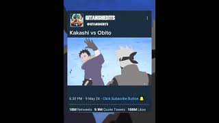 Kakashi vs Obito anime kakashi obito [upl. by Halika]