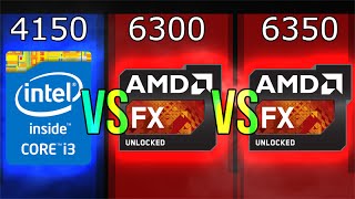 Intel i34150 vs AMD FX6300 vs FX6350 [upl. by Chloette]