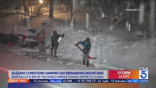 San Bernardino Mountain buried in heavy snow [upl. by Schoening680]