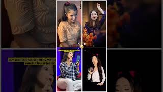 Who S Your Fav🤭😂Akshita Dwivedi 🆚️ Daizy aizy 🆚️ Vishaka jaatni 🆚️ Simpal kharel Funny shorts [upl. by Ahsikan]