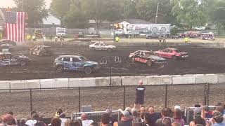 61723 Sangamon County Fair Demo Derby Bone Stock Compacts [upl. by Adnical]