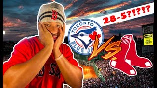 THE MOST EMBARRASSING GAME EVER RED SOX VS BLUE JAYS RED SOX FAN REACTION [upl. by Icram]