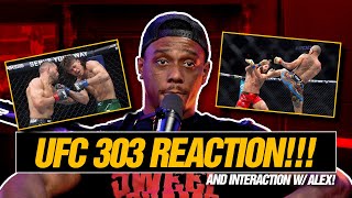 Jamahal Hill  UFC 303 Reaction and Interaction with Alex Pereira [upl. by Dor295]