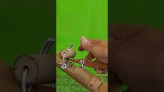 Bamboo slingshot technique woodworking catchfoods wood viralvideo woodart woodcraft [upl. by Delfeena230]