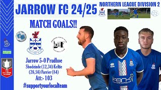 Jarrow 50 Prudhoe MATCH GOALS 280824 [upl. by Ymot]