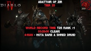 INSANE T25 NEW WORLD RECORD TIME 032800 CLEAR w ELON MUSK RANK 1 4MANToB 200 HoTA amp SHRED [upl. by Vinia429]