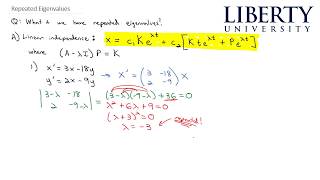 Repeated Eigenvalues [upl. by Aleac]