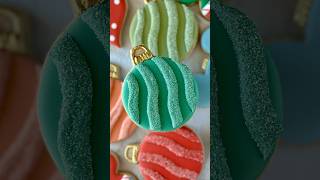 Ornament One☝🏼✨🎄 enlightenedbakery royalicing sugarcookies ornament christmas2024 [upl. by Chally]