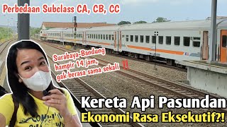 Review KERETA API PASUNDAN EKONOMI SurabayaBandung  Bedanya Subclass CA CB CC [upl. by Annasiul986]