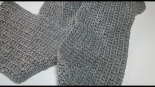 Uncinetto Crochet Sciarpa Uomo Tutorial [upl. by Xenia]