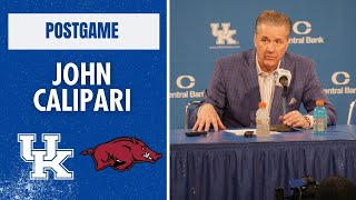 John Calipari talks Kentuckys 111102 win over Arkansas [upl. by Dougie]