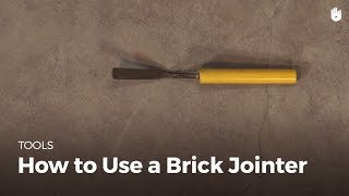 How to Use a Brick Jointer  Masonry [upl. by Rednaeel424]