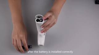 Install Batteries CorrectlyBerrcom Infrared Thermometer JXB178 [upl. by Enenstein]