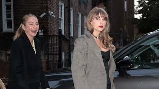 Taylor Swifts London Girls Night Out Singing Hopelessly Devoted to You with Friends [upl. by Etam]