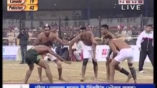 3rd World Cup Kabaddi 12th Dec 2012 Canada vs Pakistan Semi FInal Part 2mpg [upl. by Dahlstrom]