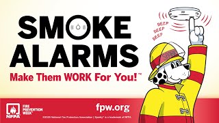 Protect your home with smoke alarms  Fire Prevention Week 2024 [upl. by Ppilihp]