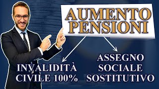 Aumento assegno sociale  NOVITÀ ASSOLUTA PER ULTRASESSANTASETTENNI  OVER 67 [upl. by Cristen296]