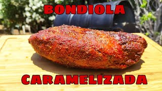 BONDIOLA A LA PARRILLACARAMELIZADA Y AHUMADA EN AHUMADOR CASERO🔥 2500 subs 💪 [upl. by Vierno]