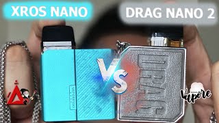 XROS NANO VS DRAG NANO 2  VAPORESSO OU VOOPOO PtBr [upl. by Barbie]