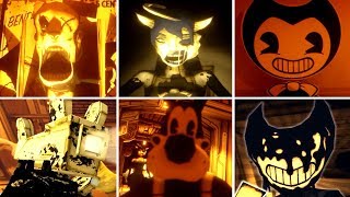 All Jumpscares Bendy and the Ink Machine 3  BATIM Chapter 3 [upl. by Nowyt]