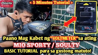 How to Install Voltmeter in MIO SPORTYSOULTY [upl. by Denna633]