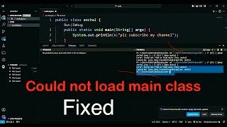 Could not find or load main class Java program error caused by javalangclassnotfoundException [upl. by Golliner]