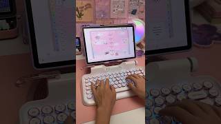 my clicky keyboards 😍 Samsung galaxy tab S9  penly digital planner  amazon finds  keyboard asmr [upl. by Nya]