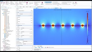 Interdigital Capacitive sensor Simulation Comsol Multiphysics IDE IDT CapacitiveSensor [upl. by Denise]