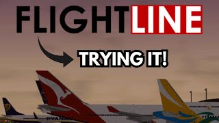 Trying FLIGHTLINE Roblox [upl. by Maryn164]