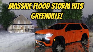 Greenville Wisc Roblox l HUGE FLOOD RAIN STORM Tornado Special F3X Roleplay [upl. by Akimik]